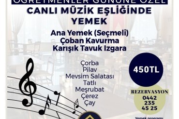 24 Kasım Öğretmenler Günü Programı